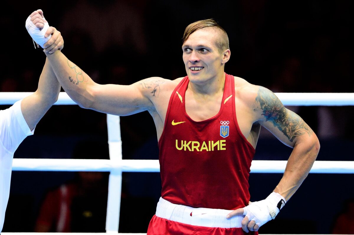 Olympics: Boxing-Men's Heavy (91kg) Final Bout Александр Усик в молодости