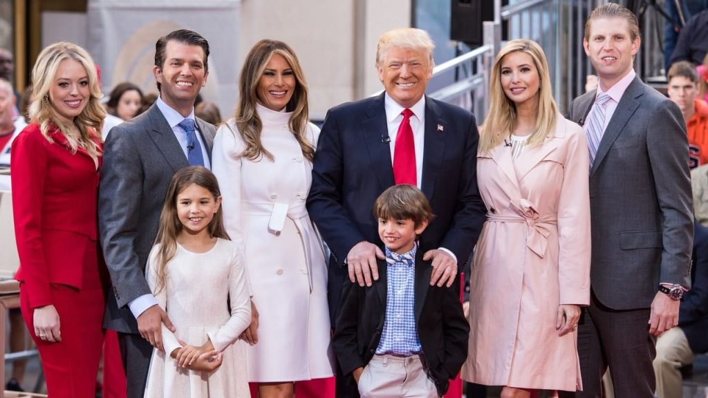 Дети Трампа: Иванка, Дональд-младший, Эрик, Тиффани и Баррон